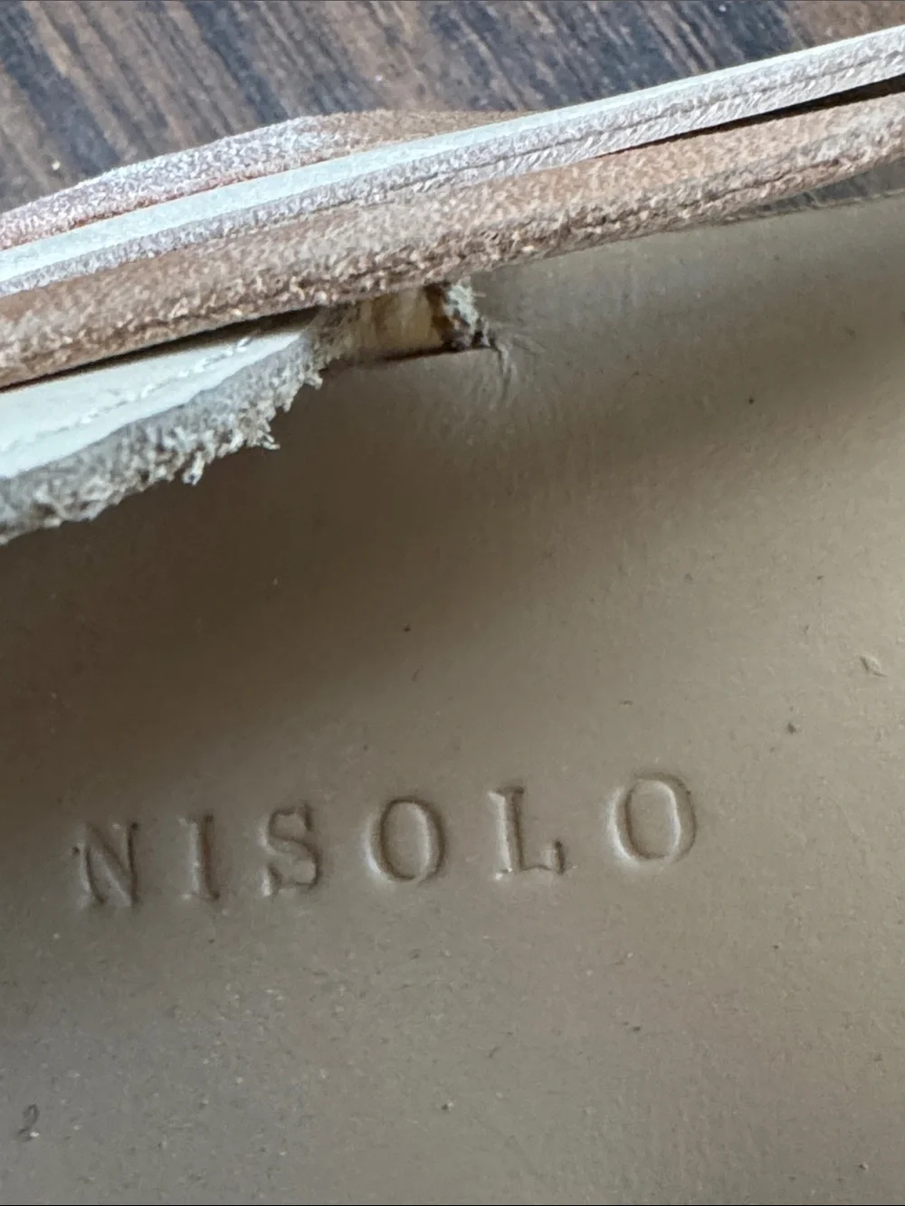 Nisolo New Cream & Tan Woven Leather Slip-Ons